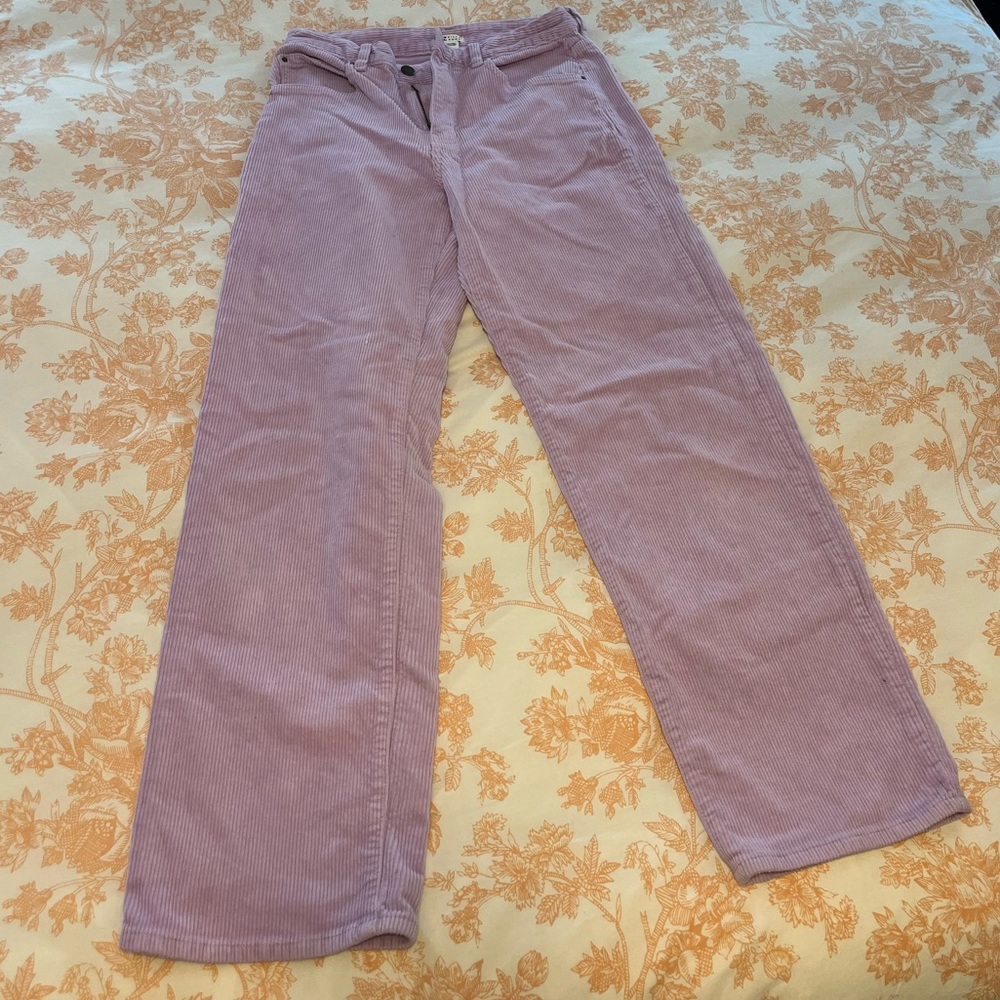Billabong Light Purple velvet wide leg pants